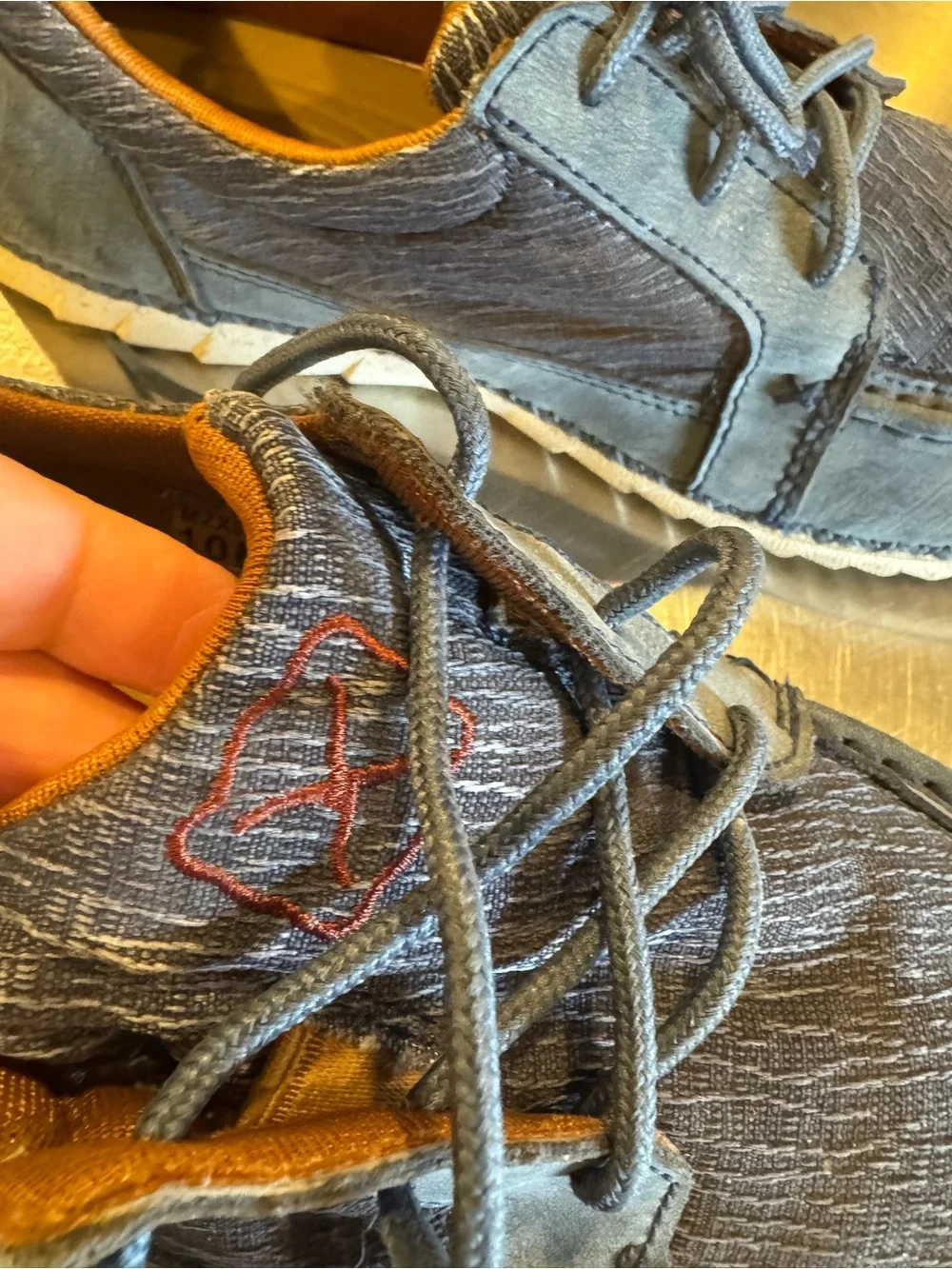 Twisted X Men's Blue Canvas Lace-Up Moc. Zero Gravity.